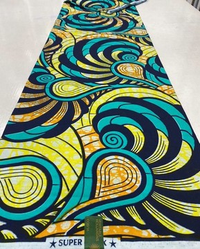 Original Premium Cotton Satin Wax Vlisco Hollandais fabric/ Dutch Wax/ Hollandais Wax