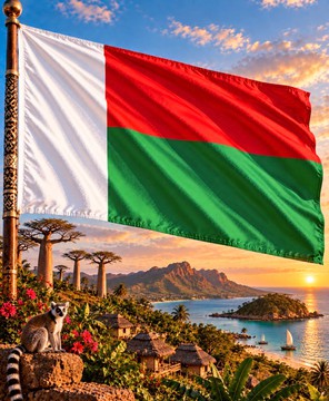Drapeau Madagascar