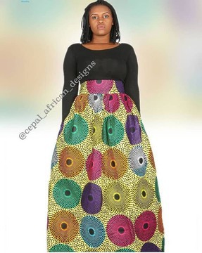 Titi African Maxi Skirt