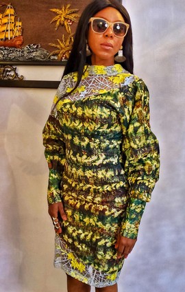 Robe mi-longue Batik femme africaine élégante| Mariage/Occasions spéciales/Ventes du Black Friday