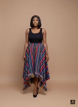 Heritage Aso-Oke Handkerchief Skirt