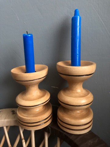 Candle stick holders/ candle decor/a set of 3 candle holders/ wooden candle holders