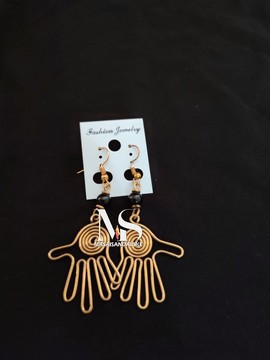 Brass earrings , brass and bone earrings , Wholesale brass earrings