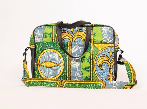 Vlisco wax computer bag