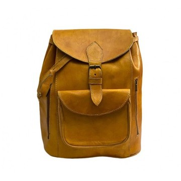 100% handmade high quality genuine leather backpack.