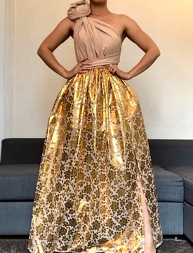 Robe dorée convertible
