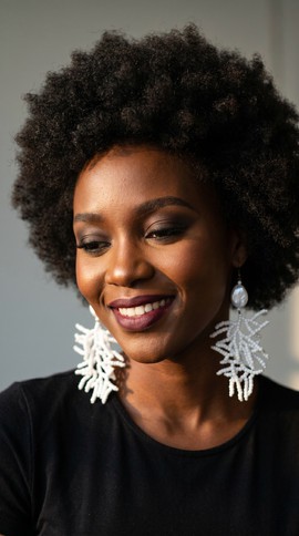 The Malaika Coral-Inspired Statement Earrings