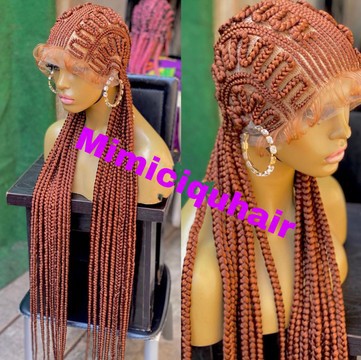 Zigzag all back braided wig (colour 30)