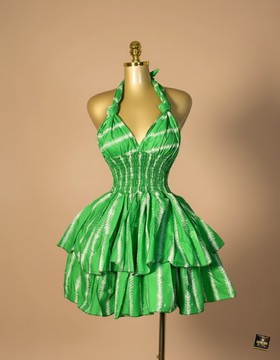 Robe mini à dos nu