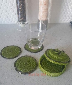 Set of 6 Pearl Coasters