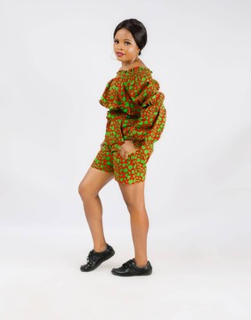 African print crop top And shorts| Ankara Top And Short Trouser| Ankara Dress| Gifts For Her