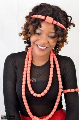 Ensemble 4 pièces bijoux en corail