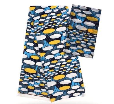 6 yards african wax fabric fluid silk fabric Pattern: