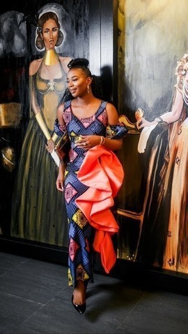 Molade Robe Imprimée Africaine
