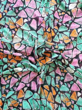 tissu wax africain fluide silk fabric MOTIF: BOGOLAN