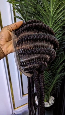 Big all back stitches braided wig