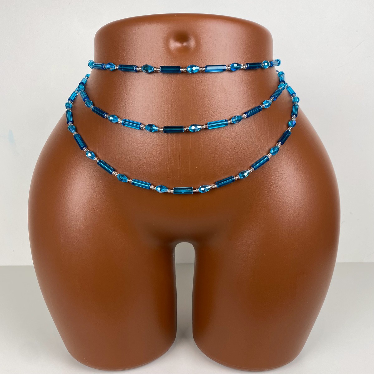 Perle De Ventre Bayas - Bijoux De Hanche Et Taille En Perles Vertes - Marque Neerem