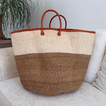 XL 14 inch Sisal handmade basket bag