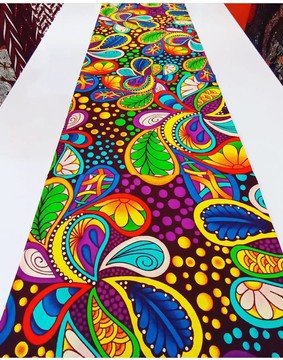 Tissus Wax Ankara 6 yards "peace and love"