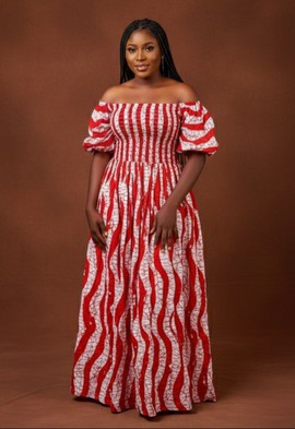 Vibrant Cotton Maxi Dress