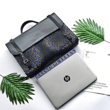 Ankara Laptop back(blue/black/yellow,white)