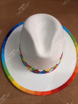 Fedora hats, beaded african hats, women hats