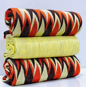 Kente fabric -Ashanti Bonwire Kente -Hand woven
