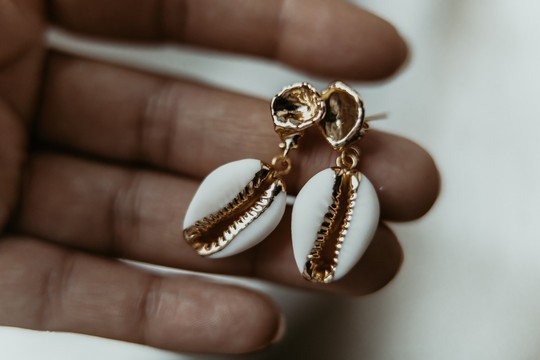 Caurine 🐚 Gold-plated "Bakassa" earrings