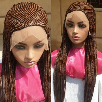 32 inches cornrow wig