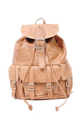 Genuine leather backpack