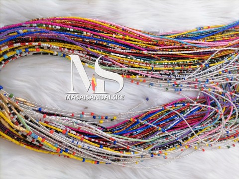 10 Waist beads , African  waist beads ,bine bine waist beads , African waist beads Tie waist beads