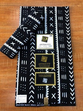 Tissus Wax African 6 yards "Bogolan "