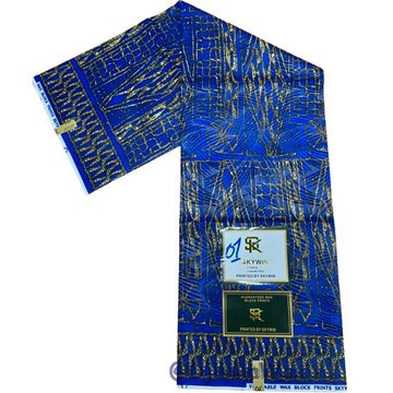 Tissu pagne Ndop Cameroun en coton léger 6 yards