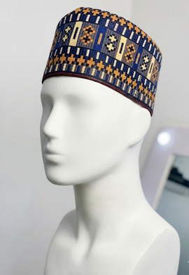 Hausa Embroidered Kufi Cap