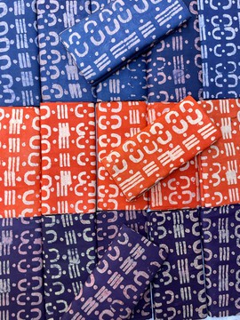 African Adire Batik / Handmade Batik / Ankara Fabric / 100% Cotton Fabric