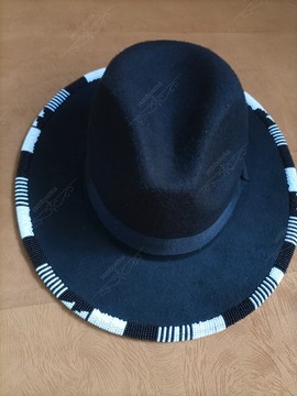 Fedora hats, beaded african hats, women hats