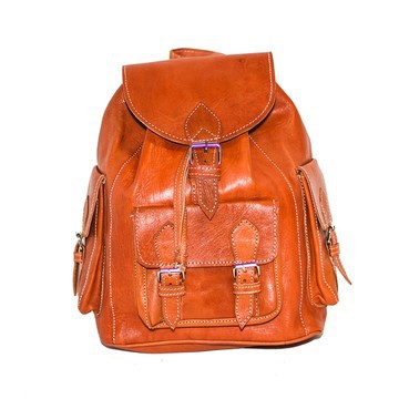 Very good quality handmade original real leather backpack