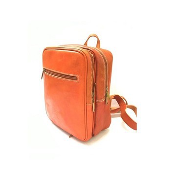 100% handmade high quality genuine leather backpack.