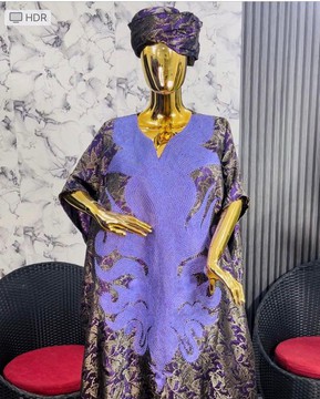 Rich Aunty Vibes Damask BuBu/Agbada/BouBou/ Hand woven Embroidery