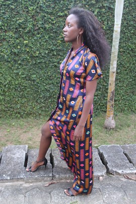 LONG SILK DRESS