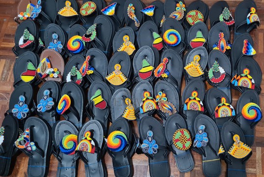 12 Pairs Maasai Beaded Gladiator Sandals – Wholesale