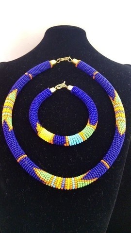 African Masai beaded necklace, Tribal beaded necklace, Christmas gift for her