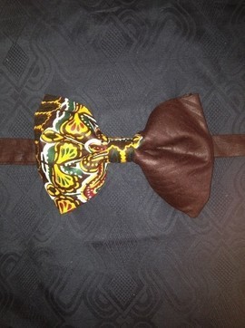 Bow Tie "Addis Ababa" Brown Dashiki Adult