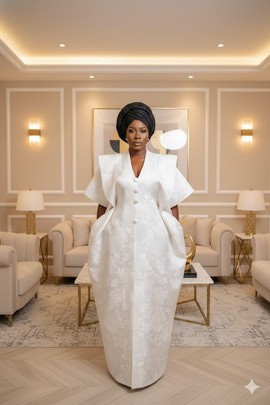 Elegant Luxury Brocade Boubou Gown