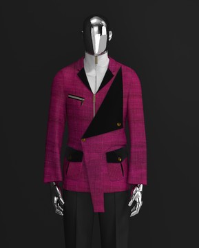 pink tweed safari suit........................best seller