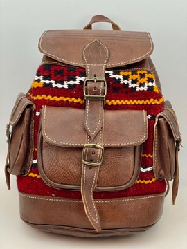 Genuine leather backpack