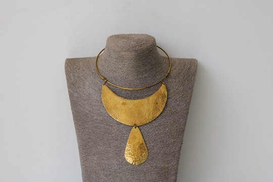 African Brass necklace, Christmas gift for her, Tribal necklace, Moms gift, One size fits all