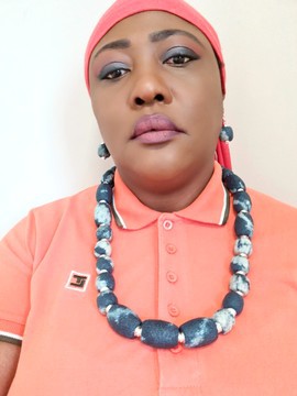 Traditional NDOP fabric necklace and 925 silver