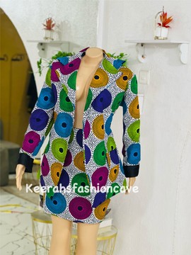 Ankara two piece jacket and skirt, african wax print dress set, african women Jacket and skirt.