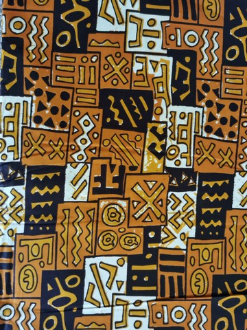 COUPON AFRICAN WAX FABRIC PATTERN: